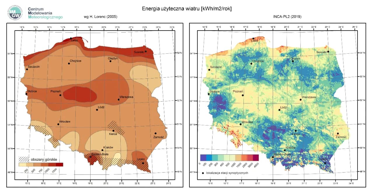 Mapa wiatrowa Polski 2023 - sprawdź gdzie w Polsce najczęściej wieje wiatr
