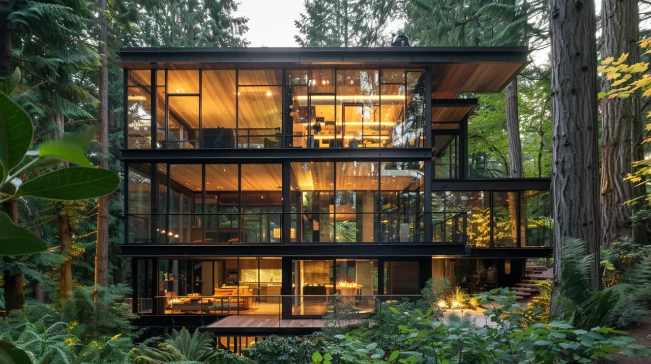 Projekt domu w lesie - stwórz oazę spokoju wśród drzew