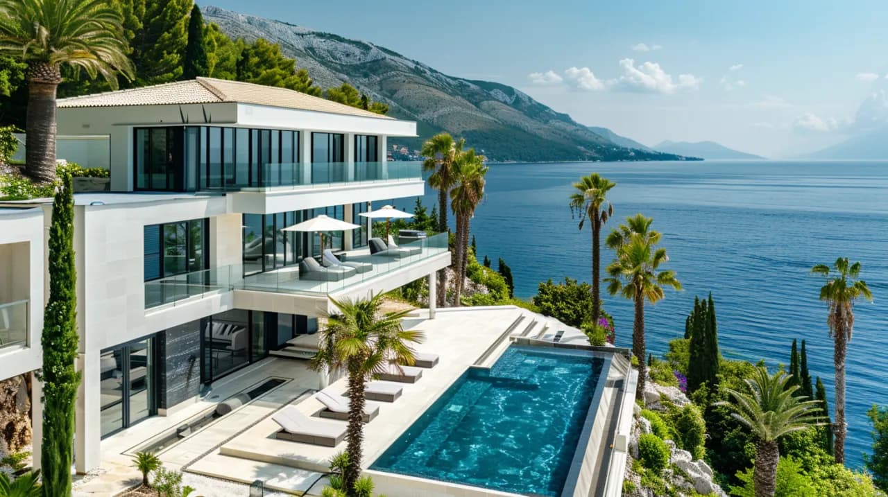 Dom z basenem w Chorwacji - luksus na wybrzeżu Adriatyku